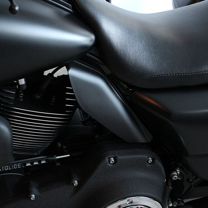 Color Match Harley® Touring Mid-Frame Air Deflectors from HOGWORKZ denim black