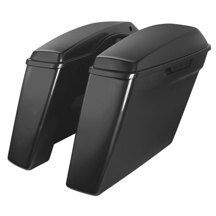 Harley® Touring Dual Blocked Extended 4" Stretched Saddlebags from HOGWORKZ® angle