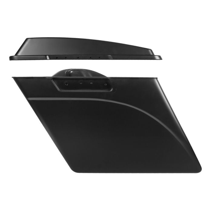 Stretched Saddlebags 4" Extended for Harley® Touring from HOGWORKZ side view