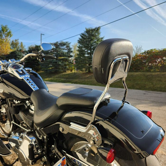 hogworkz fat boy backrest in chrome