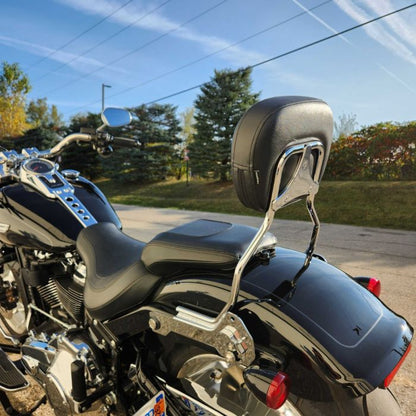 hogworkz fat boy backrest in chrome
