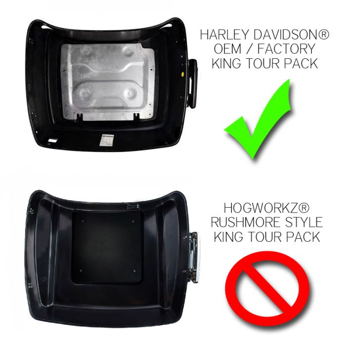 HOGWORKZ® '14-'23 OEM King Tour Pack Liner  difference