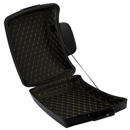 HOGWORKZ® Razor Tour Pack liners come complete with pockets, padding & gold stitching.