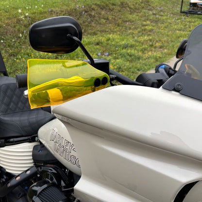 Yellow Hand Guards for Harley® Touring / Low Rider ST from HOGWORKZ on harley