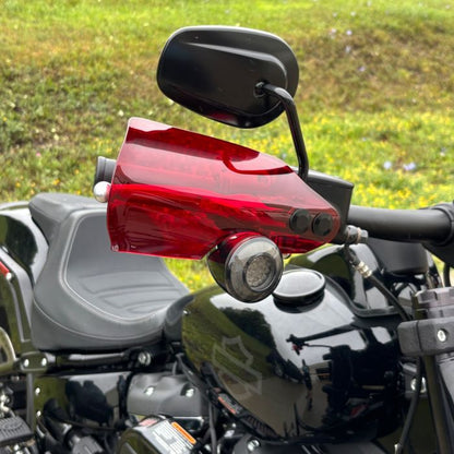 Green Hand Guards for Harley® Softail & Road King Special FLHRXS from HOGWORKZ close up