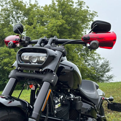 Green Hand Guards for Harley® Softail & Road King Special FLHRXS from HOGWORKZ  on bike