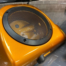 Speaker Grills for Harley® Touring Lower Vented Fairing 6.5" Speaker Pods close up
