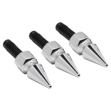 Spiked Windshield Bolts in chrome for Harley® Touring '96-'13 from HOGWORKZ angle