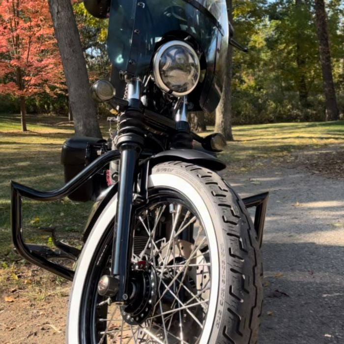 Sportster Havoc Black Engine Guard from HOGWORKZ on bike