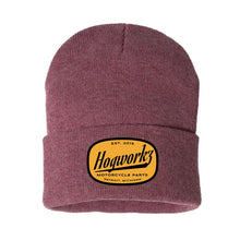 HOGWORKZ® Script Beanie Hat | Heather Cardinal