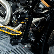 HOGWORKZ® Black Wheelie Wheels For Performance Guards on bike