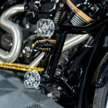 HOGWORKZ® Clear Wheelie Wheels For Performance Guards on bike