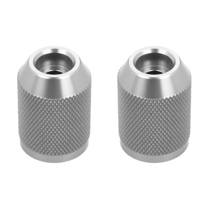 Silver Anodized Knurled T-6061 Sliders for HOGWORKZ® Performance Engine Guards