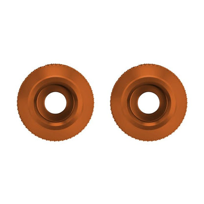 Orange Anodized Knurled T-6061 Sliders for HOGWORKZ® Performance Engine Guards