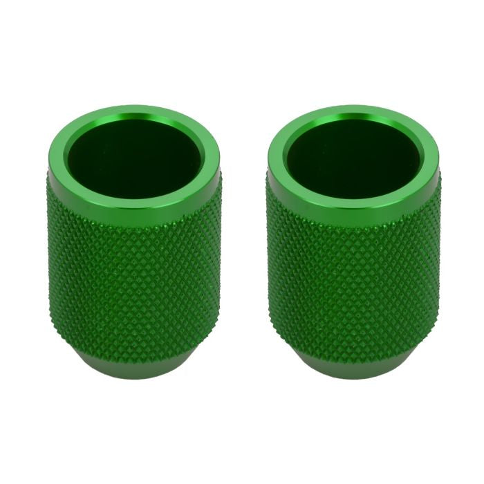 Green Anodized Knurled T-6061 Sliders for HOGWORKZ® Performance Engine Guards