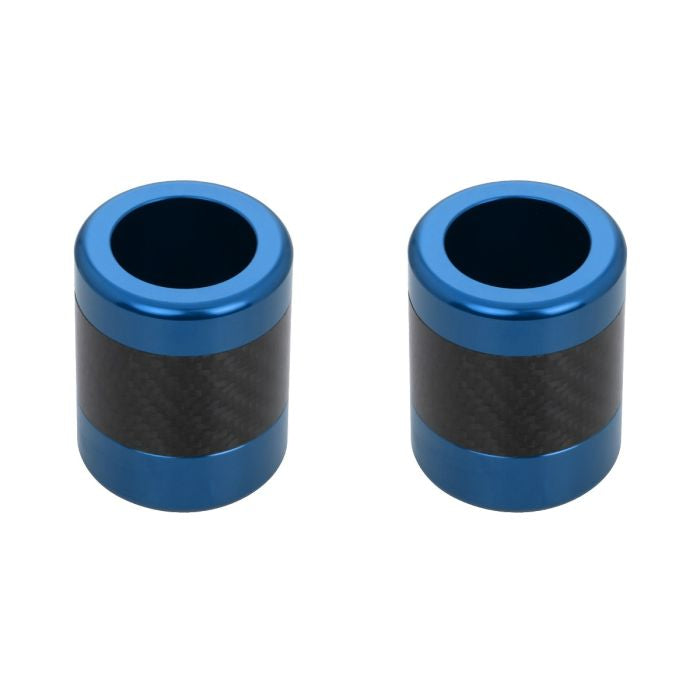 Blue Anodized Carbon Fiber T-6061 Sliders for HOGWORKZ® Performance Engine Guards