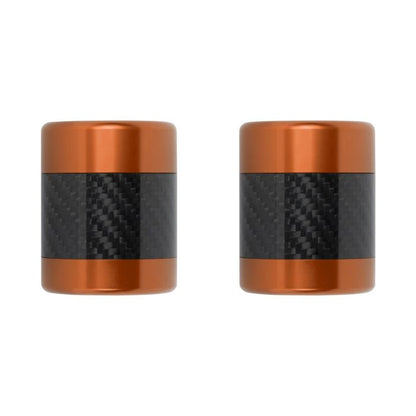 Orange Anodized Carbon Fiber T-6061 Sliders for HOGWORKZ® Performance Engine Guards