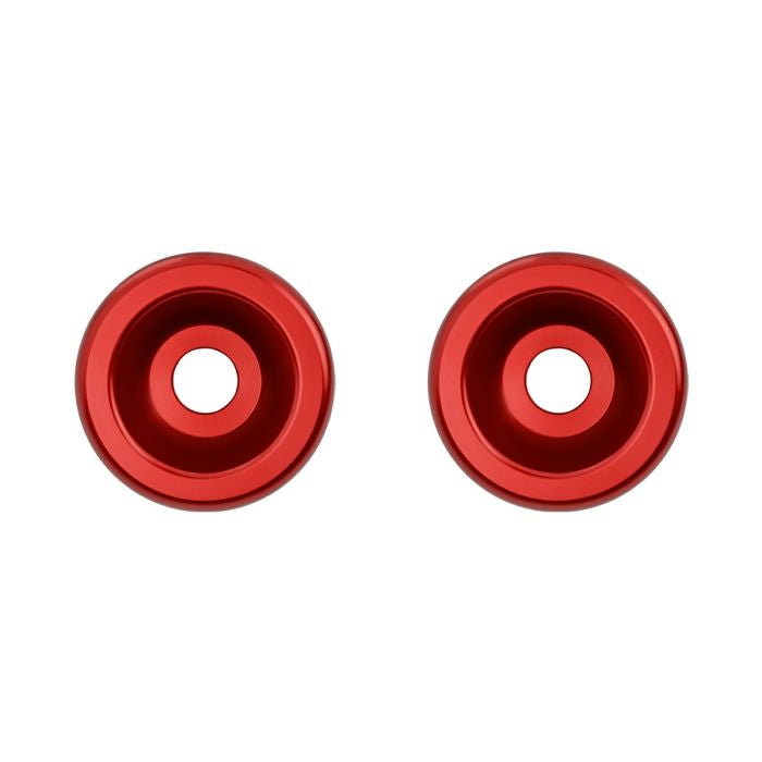 Red Anodized Carbon Fiber T-6061 Sliders for HOGWORKZ® Performance Engine Guards