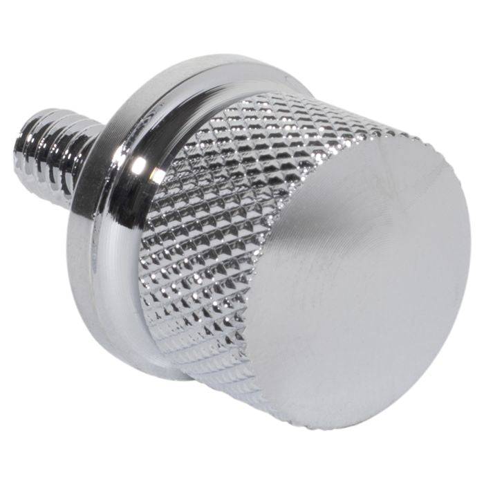 Chrome  1/4" Knurled Seat Bolt / Screw Kit for Harley Davidson from HOGWORKZ® front view