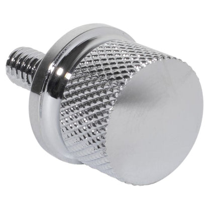 Chrome  1/4" Knurled Seat Bolt / Screw Kit for Harley Davidson from HOGWORKZ® front view