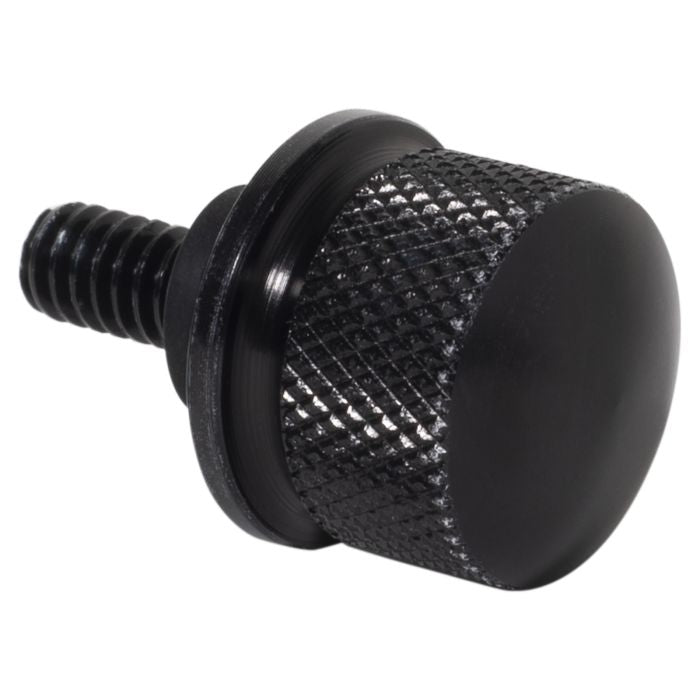 Black 1/4" Knurled Seat Bolt / Screw Kit for Harley Davidson from HOGWORKZ® side top view