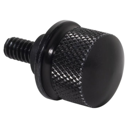 Black 1/4" Knurled Seat Bolt / Screw Kit for Harley Davidson from HOGWORKZ® side top view