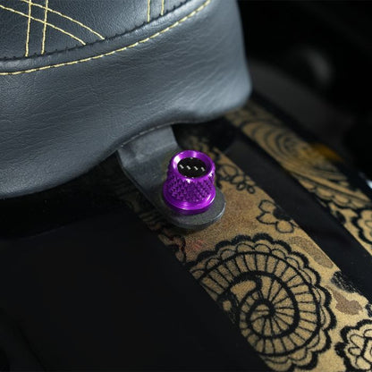 Purple Carbon Fiber 1/4" Knurled Seat Bolt / Screw Kit for Harley-Davidson® from HOGWORKZ on harley