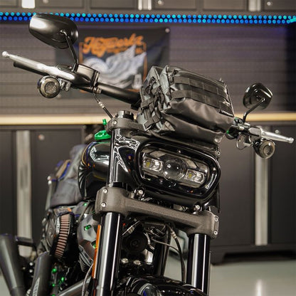ballastic molle handlebar bag for harley