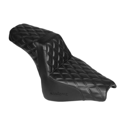 HOGWORKZ Rise Up Seat for Harley® Fat Bob Black Stitch
