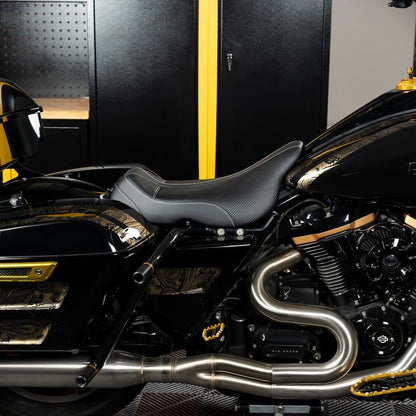 Carbon Weave Alpha Solo Seat for Harley® Touring from HOGWORKZ on harley