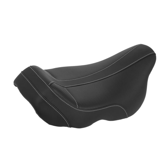 Carbon Weave Alpha Solo Seat for Harley® Touring from HOGWORKZ side