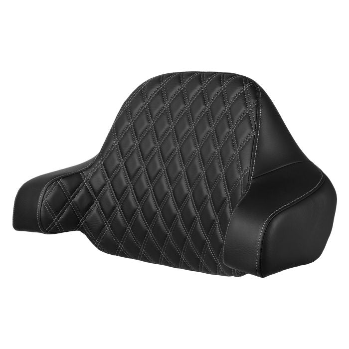 HOGWORKZ® Silver Stitched Chopped Tour Pack Backrest Pad