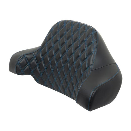 HOGWORKZ® Blue Stitched Chopped Tour Pack Backrest Pad
