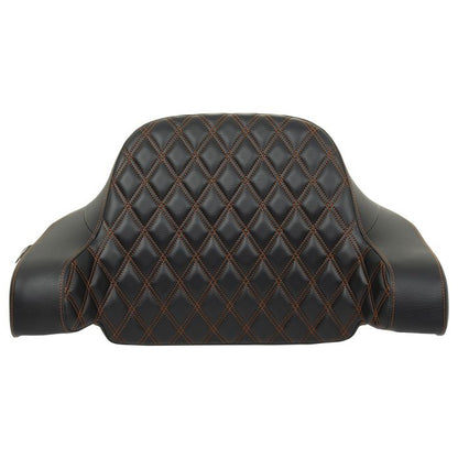 HOGWORKZ® Orange Stitched Chopped Tour Pack Backrest Pad