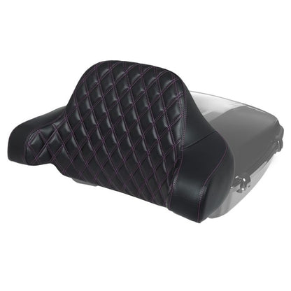 HOGWORKZ® Purple Stitched Chopped Tour Pack Backrest Pad