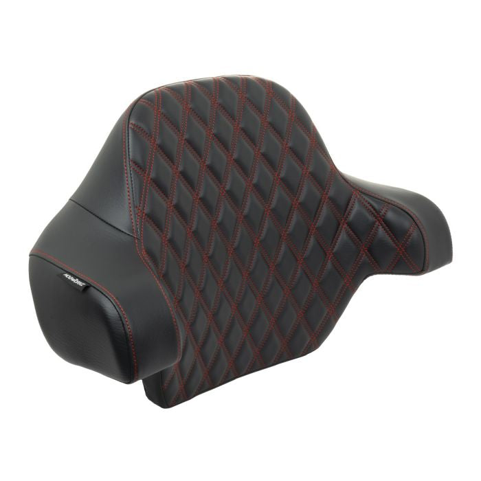 HOGWORKZ® Red Diamond Stitched King Tour Pack Backrest Pad