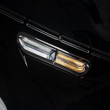 HOGWORKZ® Chrome Batwing LED Vent Insert running lights