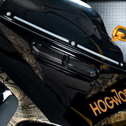 Black Outer Fairing Vent Mesh Accent Trim for Harley® Touring from HOGWORKZ on harley