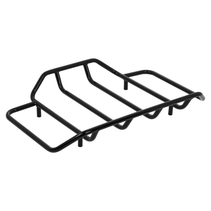 black tour pack luggage rack by hogworkz