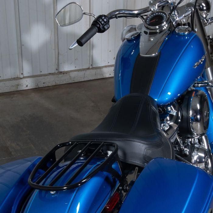 Black Solo Luggage Rack for Harley® Softail Slim/Street Bob '18-'26