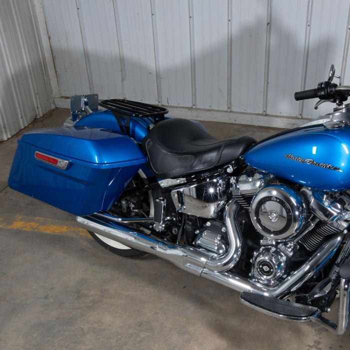 Black Solo Luggage Rack for Harley® Softail Heritage/Deluxe '18-'26