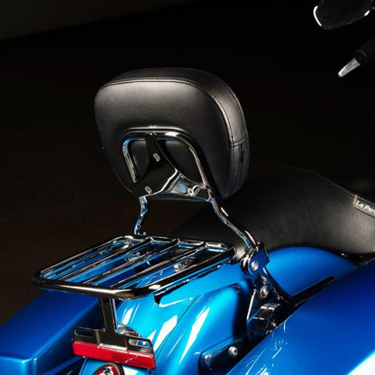Chrome Luggage Rack Add-On for HOGWORKZ® Sissy Bar Backrest for Harley® Softail '18-'26