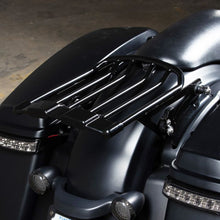Black Air Glide Two Up Luggage Rack for Harley Touring '09-'26