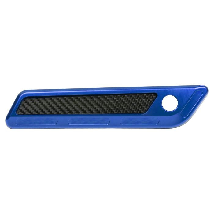 Blue Anodized Saddlebag Latch Covers for Harley® Touring from hogworkz