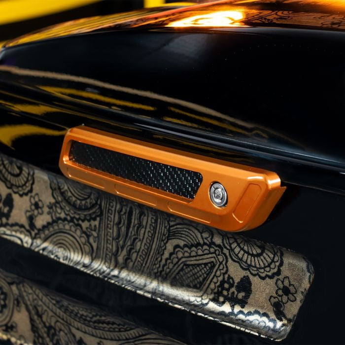 Custom Color Anodized Saddlebag Latch Covers for Harley® Touring '14-'23