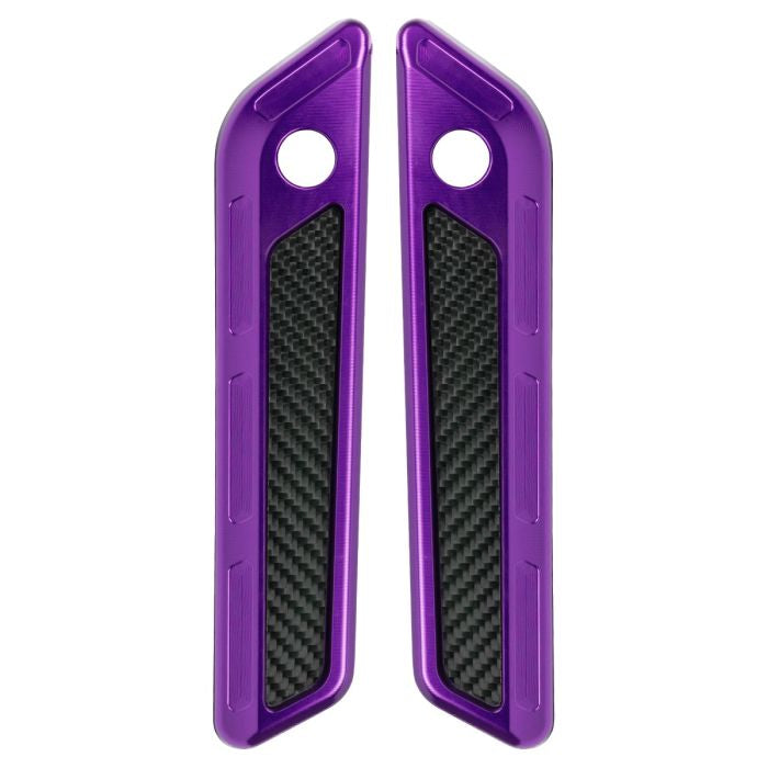 Purple Anodized Saddlebag Latch Covers for Harley® Touring from hogworkz