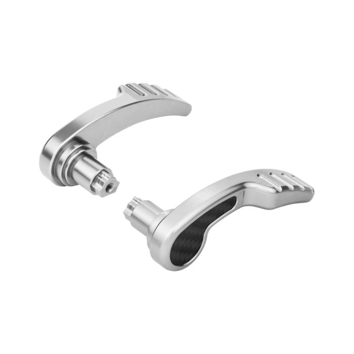 Silver Anodized Saddlebag Lid Levers for Harley® Touring from HOGWORKZ
