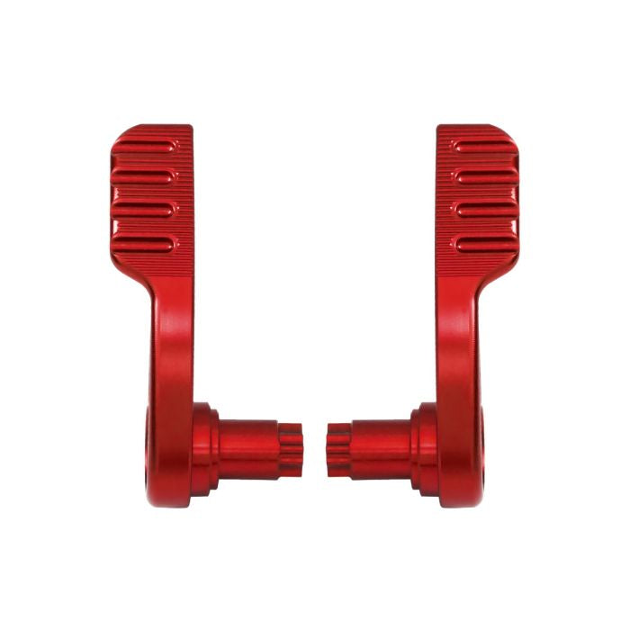 Red Anodized Saddlebag Lid Levers for Harley® Touring from HOGWORKZ