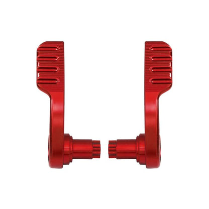 Red Anodized Saddlebag Lid Levers for Harley® Touring from HOGWORKZ