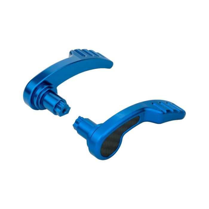 Blue Anodized Saddlebag Lid Levers for Harley® Touring from HOGWORKZ
